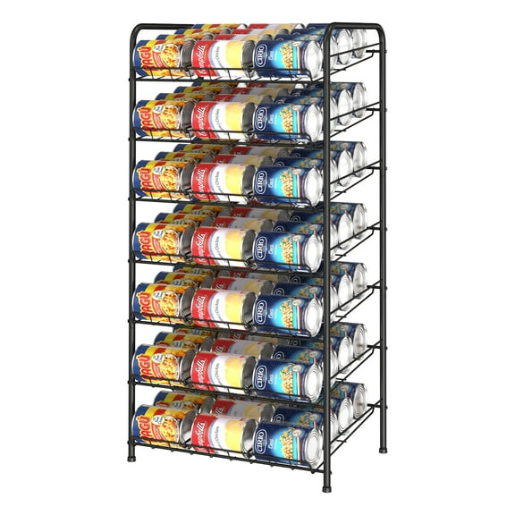 Pantry Jars 7 Tier Jar Rack Metal Jar Storage Rack Holds Up to 84 Cans for Canning Pantry or Pantry Black