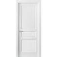 thumbnail image 1 of Pantry Kitchen 3-Panels Door with Hardware | Lucia 31 White Silk | Single Panel Frame Trims | Bathroom Bedroom Sturdy Doors-18" x 80", 1 of 6