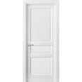 thumbnail image 1 of Pantry Kitchen 3-Panels Pre-Hung Door | Lucia 31 White Silk | Single Panel Frame Trims | Bathroom Bedroom Sturdy Doors-32" x 96", 1 of 5
