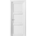 thumbnail image 1 of Pantry Kitchen 3-Panels Pre-Hung Door with Hardware | Lucia 2661 White Silk | Single Panel Frame Trims | Bathroom Bedroom Sturdy Doors -18" x 84", 1 of 6