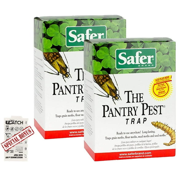 Safer Pantry Moth Trap Kit The Pantry Pest - Includes UCATCH Glue Trap - 2 Pack