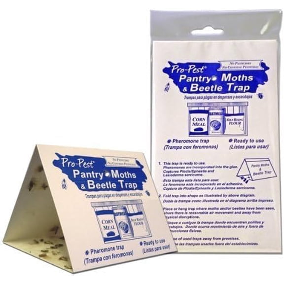 Pantry Moth Traps - 6 Ready to Use Pre-Baited Traps - 3 Packs of 2 Traps$$Garden & Patio