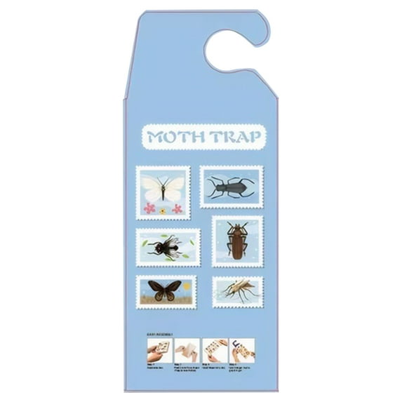 Pantry Moth Traps Sticky Glue Indian Meal Moth Traps For Kitchen Decor Supplies (Light Blue)