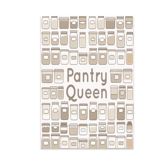 Pantry Organization Art - Kitchen Decor - 13x19 Poster Print