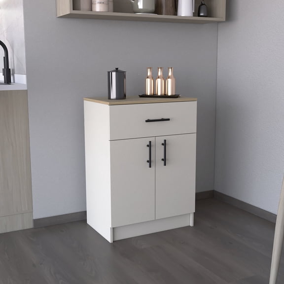 Pantry Organizer with Interior Shelves and Double Doors / Easy Assembly for Kitchen Use