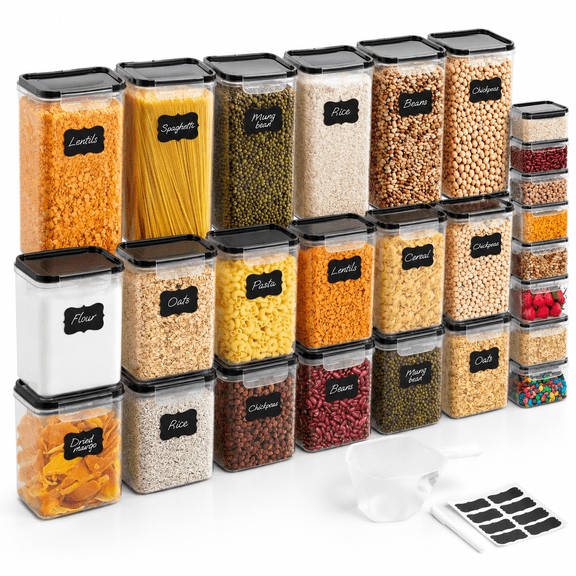 Pantry Organizers And Stor| Food Containers With Lids (26 Sets)