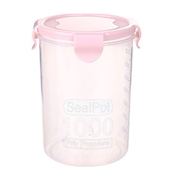 Pantry Organizers And Storage Clearance! Plastic Sealed Cans Kitchen Storage Box Transparent Food Canister Keep Fresh Jar