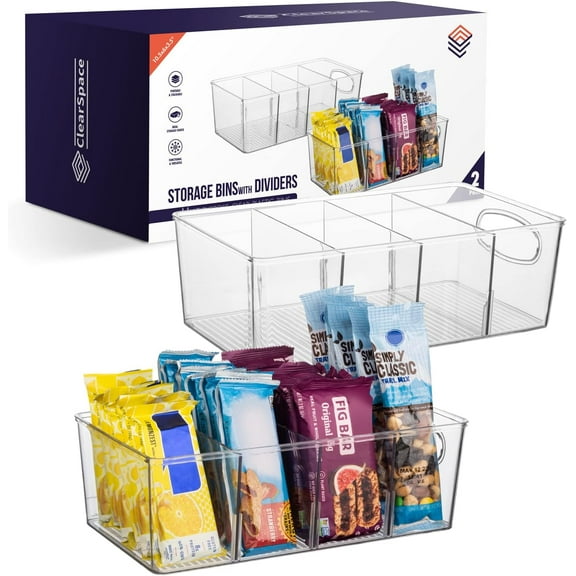 Pantry Organizers and Storage and Cabinet Organizer, 4 Pack - Kitchen Organizers and Storage, Great Fridge or Snack Organizer - Perfect in Refrigerator or Cupboard Shelf