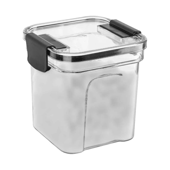 Pantry Organizers and Storage Airtight Plastic Canister Sets for Kitchen Counter, Food Storage Containers with Lids Clear Stackable Containers
