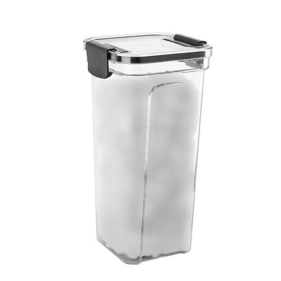 Pantry Organizers and Storage Airtight Plastic Canister Sets for Kitchen Counter, Food Storage Containers with Lids Clear Stackable Containers