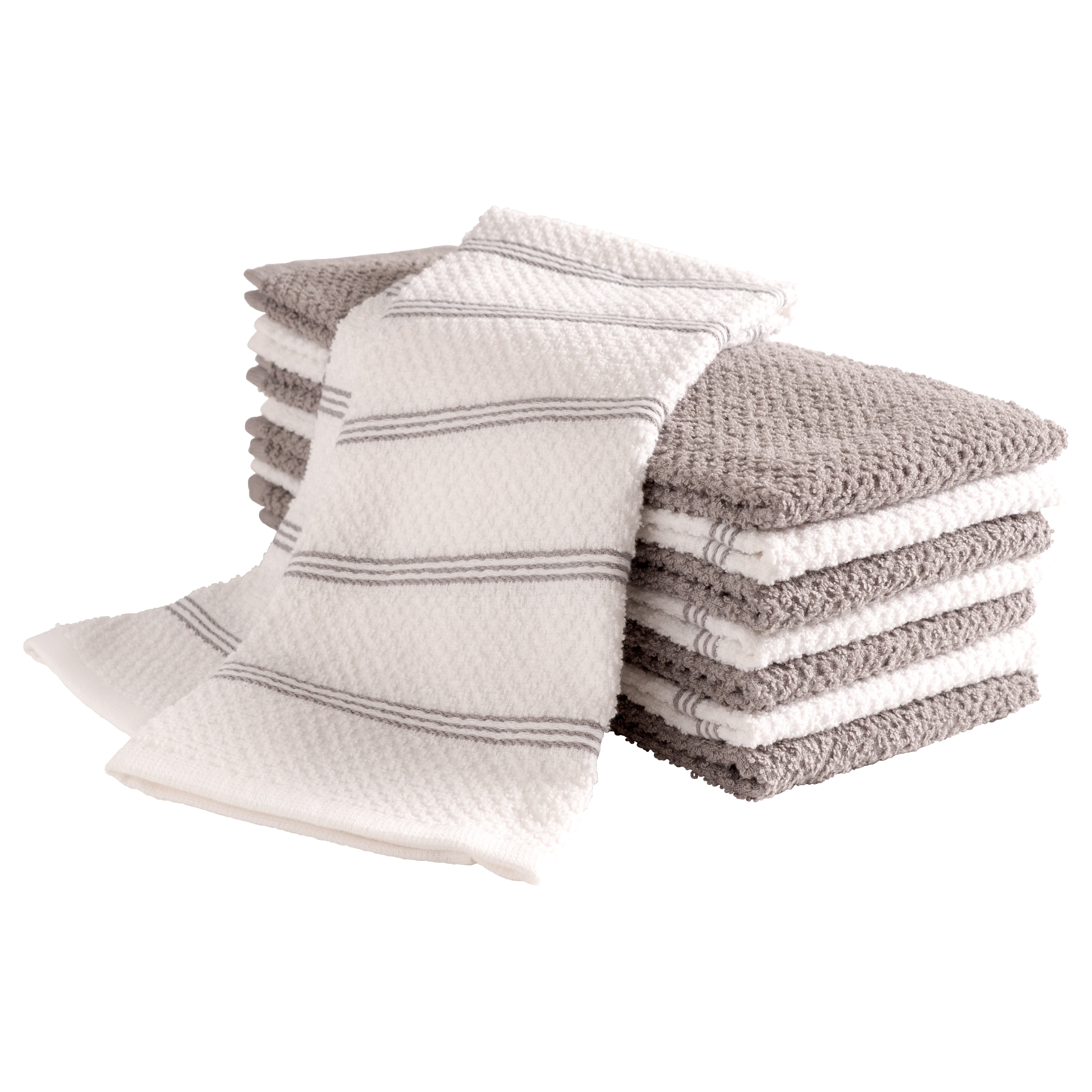 100% Cotton 16 Dish Cloth or 8 Hand Towel Set Home Decor Matching Kitchen  Linens 16 Pack, 1 unit - Kroger