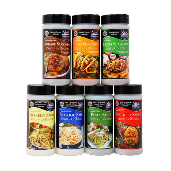 Pantry Seasoning Mix & Sauce Mix Collection - 7 Blends - 100% Natural Pasta Sauces & Seasonings For Your Pantry - Alaska Seasoning Company