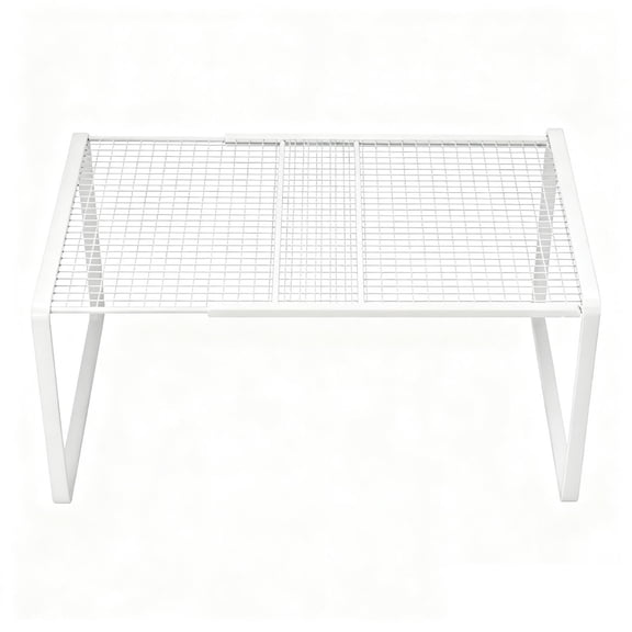 Pantry Stackable Adjustable Stand Riser Expandable Organizer Rack Iron for Household Bathroom Wardrobe
