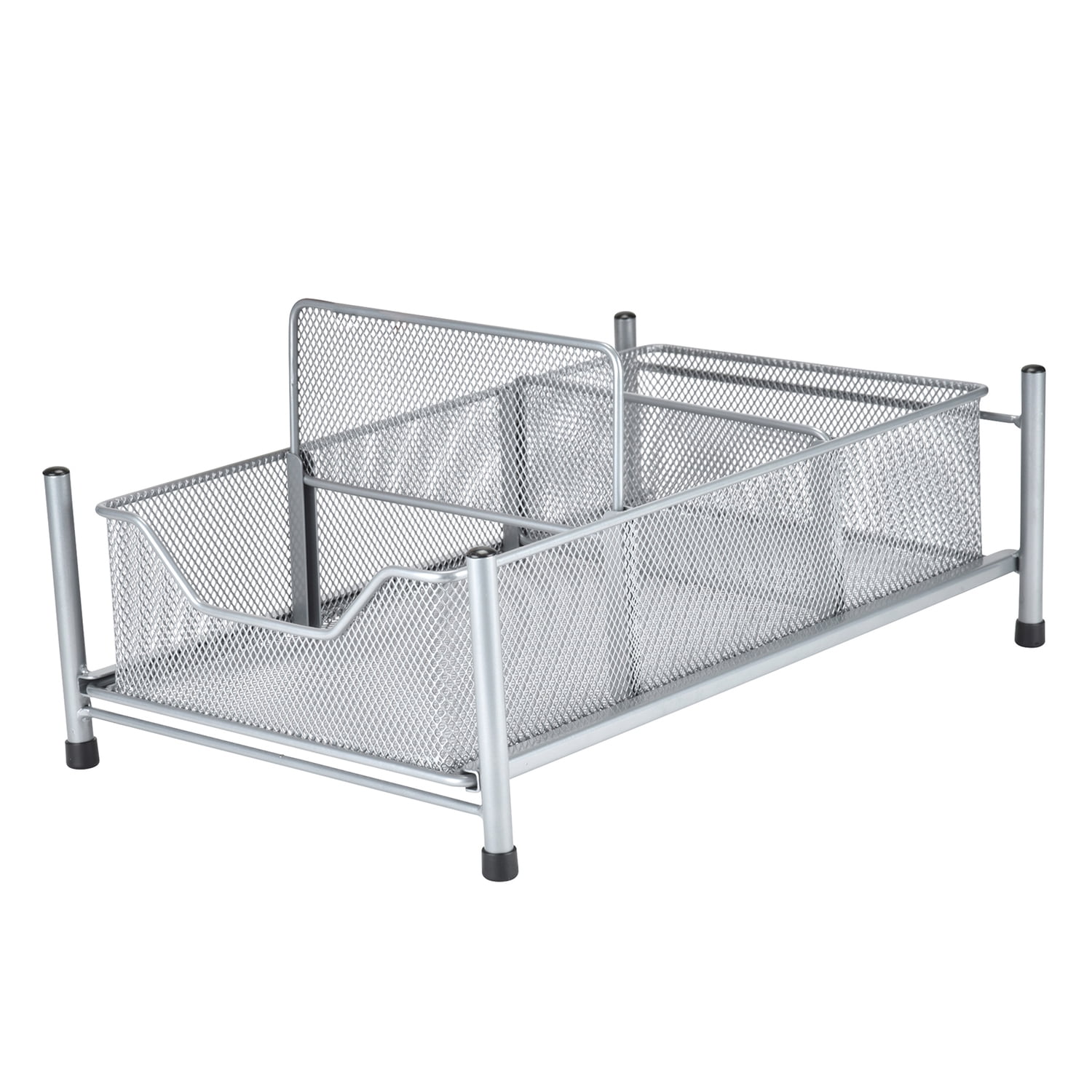 Pantrymate Steel and Mesh 3-Section Slide-out Cabinet Basket