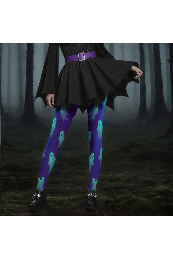 Pants Under $5 ! Yrmaups High Waist Skeleton Leggings Ghost Printing Festival Yoga Pants Workout Casual Pant Christmas Halloween Season Comfortable Leggings