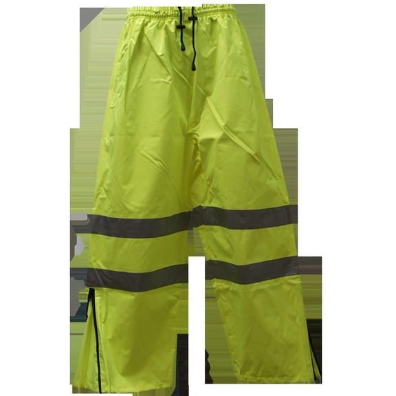 Pants ANSI-ISEA 107-2004 Class E Waterproof Drawstring, Lime - Medium