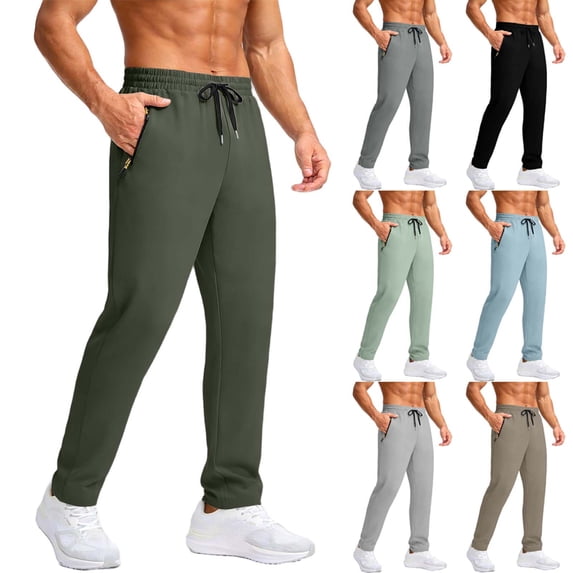 Pants Authentics Mens Relaxed Fit Stretch Cargo Pant Cargo Pants for Men Men's Solid Color Elastic Waist Drawstring Pocket Casual Sports Ice Silk Trousers Gray L
