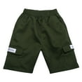 thumbnail image 1 of Pants for Boys - Boys Cargo Shorts Stretch Utility Shorts Casual Outdoor Bottoms Multi-Pocket Design Comfortable Short Pants - Boys Cargo Pants,Color:02 Green,Size:10-11 Years, 1 of 8