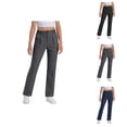 thumbnail image 1 of Pants for Boys Boys Dress Pants for School formal Occasions Flat Front Tailored Trousers With Stretch Fabric for Everyday Comfort and Durable Kids Slacks, 1 of 9