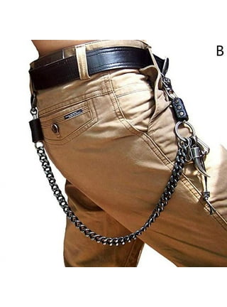 Trousers Chain Pocket Chain Stylish Double Strip Trousers Chain Jeans Pant  Chain Accessory for Men Black