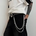 thumbnail image 1 of Pants Chain for Women Men Silver Pearl Cross Link Wallet Chain Layered Jeans Body Jewelry Biker Hip Hop Punk Jewelry, 1 of 5