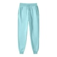 thumbnail image 1 of Pants Elasticated Waist Women's Sweatpants Plain Elastic Waist Tracksuit Jogging Bottoms Tapered Leg Running Workout Joggers Stretchy Comfy Athletic Running Pants Casual and Sports, 1 of 7