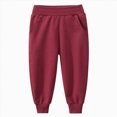 thumbnail image 1 of Pants For Boys 1-7 Years Tiddler Kids Baggy Sweatpants Wide Leg Pants Fall Winter Workout Athletic Pants Kids Sweatpants Size 3-4 Years, 1 of 7