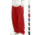 thumbnail image 1 of Pants For Boys Dqueduo Boys' Solid Color Straight Wide Leg Casual Sportswear Elastic Waist Side Pocket Corduroy Pants, Sizes 5-15 Years, 1 of 10