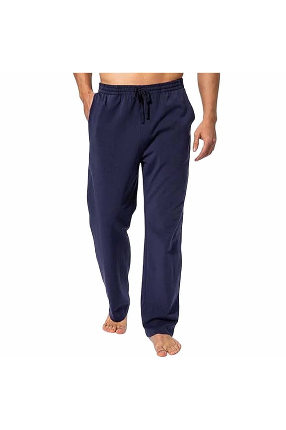 Pants For Men, Mens Pants Loose Fit Pleated Summer Slacks Lightweight Quick Dry Business Casual Trousers Navy XXL