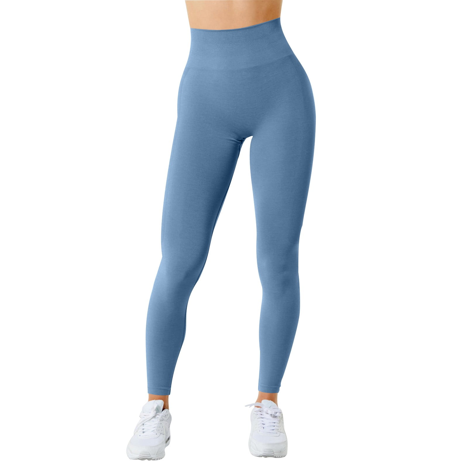 Pants For Women Work Casual Seamless Tight High Waisted Elastic