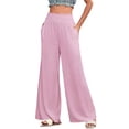 thumbnail image 1 of BJUTIR Pants For Women Pleats High Waisted Straight Pants Wide Leg Pants Casual Loose Trousers, 1 of 4