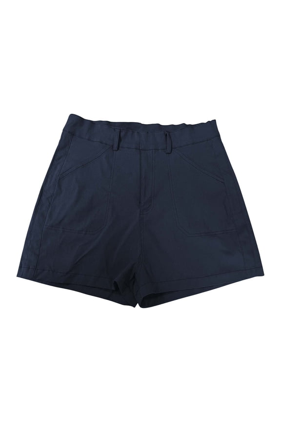 Pants For Women Stretch Twill Shorts Summer Casual Shorts Pull On Chino Shorts Elastic Waist Stretchy Denim Shorts Pants