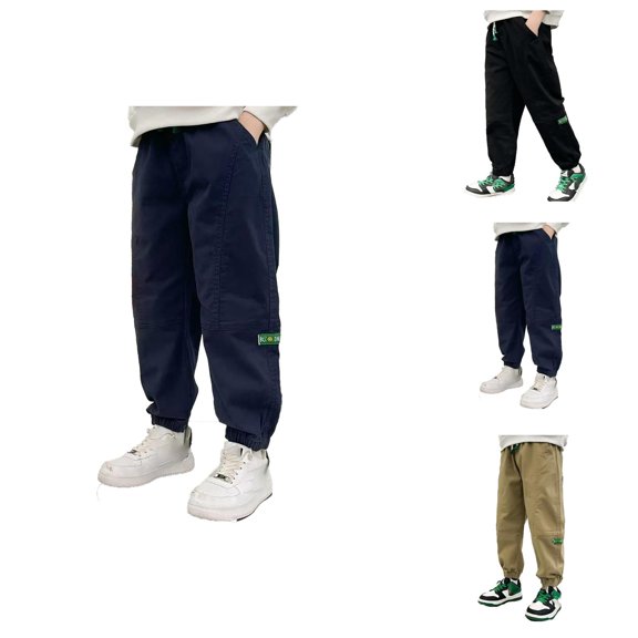 Pants for Girls Back To School Clothes for Teen Girls Everyday Wear Casual Comfortable Trousers with Waistband and Pockets for School Outdoor Activities Lightweight Breathable Stretchable