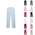 thumbnail image 1 of Pants for Girls Casual Pants for Girls for Kids Comfortable Dress Trousers Stretchy Design with Pockets Ideal for Daily Wear and Outdoor Activities Ages 5 to 16, 1 of 8