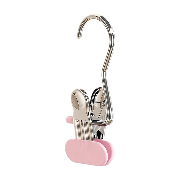 Pants Hanger Clips with Soft Rubber Coating, Stainless Steel No-Slip No-Mark Clips for Jeans, Skirts, Trousers and Closet Organization 1pc