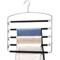 thumbnail image 1 of Pants Hangers 1 Pieces, Heavy Duty 5 Layers Space Saving Slack Hangers,Non Slip Foam Padding Swing Arm Trousers Hanger Closet Storage Organizer for Trousers Jeans Scarf Hanging, 1 of 7