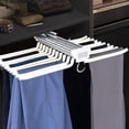 thumbnail image 1 of Pants Hangers 22 Arms Steel Sliding Pull Out Trousers Rack,Clothes Hanger Organizers,Closet Organizer Rack for Pants, 1 of 12