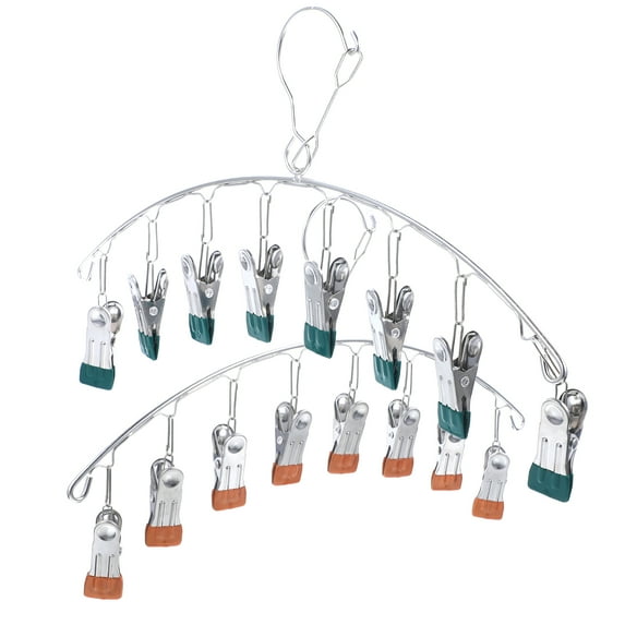 Pants Hangers Coat 2 Pcs Multi Clip Baby Clothes Metal Skirt With Clips Student