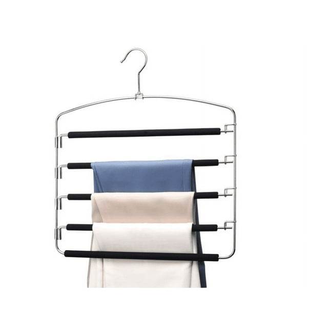 Pants Hangers Non Slip 1 Pack Space Saving Hangers MultiLayer Swing