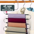 thumbnail image 1 of Pants Hangers S-Shape Trousers Hangers Stainless Steel Clothes Hangers Closet Space Saving for Pants Jeans Scarf Hanging Silver, 1 of 7