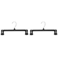 thumbnail image 1 of Pants Hangers Slim Plastic Black Clips for Skirts,Shorts & Trousers,12 Inch Skirt Hangers with Swivel Hook,Non Slip Grip,Heavy Duty Space Saver Closet Organizer for Everyday Adult Wardrobes, 1 of 4