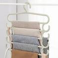 thumbnail image 1 of Pants Hangers with Clips, Space Saving Hanging Closet Organizer-5 Tiers Skirt Hangers with 360° Swivel Hook, Closet Organizer-Clothes Hangers, 1 of 6