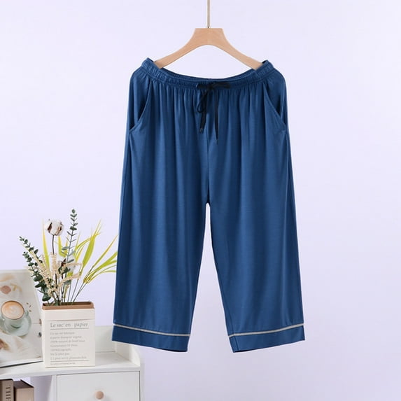 Pants Lightweight Soft Pajama Pants Loose Sleep Bottoms Drawstring Sleepwear Wear with Pockets Pants Suit for Women Casual Women Casual Pants Petite 3/4 Pants for Women Casual Womens Pant Suits