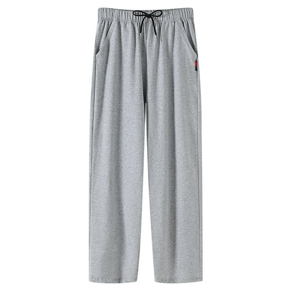 Pants for Men Casual Pants for Men Big Tall Mens Linen Casual Track Little Fuzzy Men's Joggers Sweatpants Open Bottom Straight Leg Loose Fit Running Athletic With Pockets Yellow 3XL