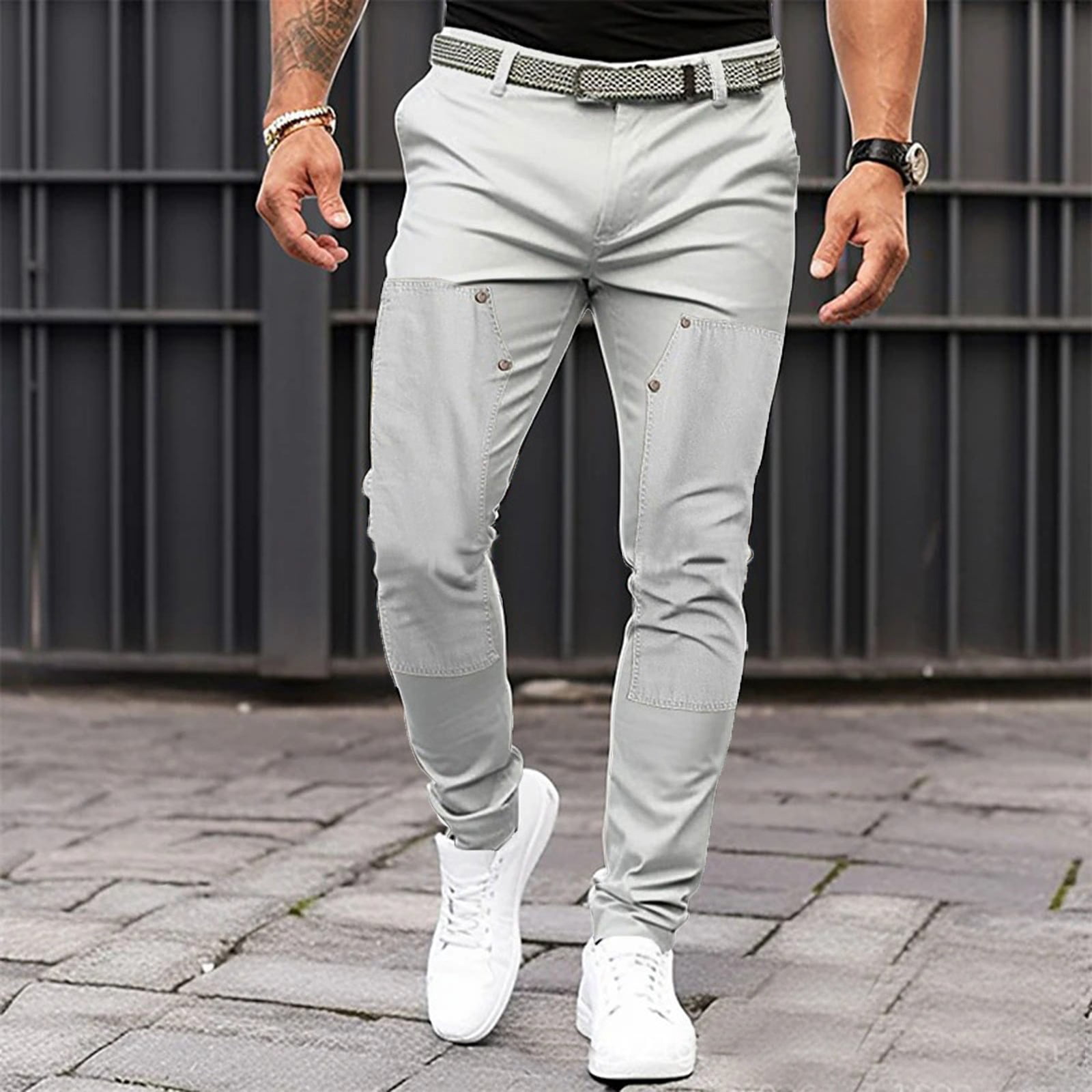 Pants for Men Loose Fit Baggy Sweatpants Casual Pant with Pocket ...