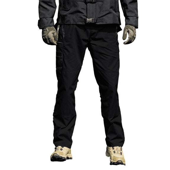 Pants For Men Loose, Outdoor Fleece Lined Cargo Pants Pantalones Cargo Pants Men Big And Tall Lined Work Pants Slim Fit Pants For Men Pantalones Para L Black