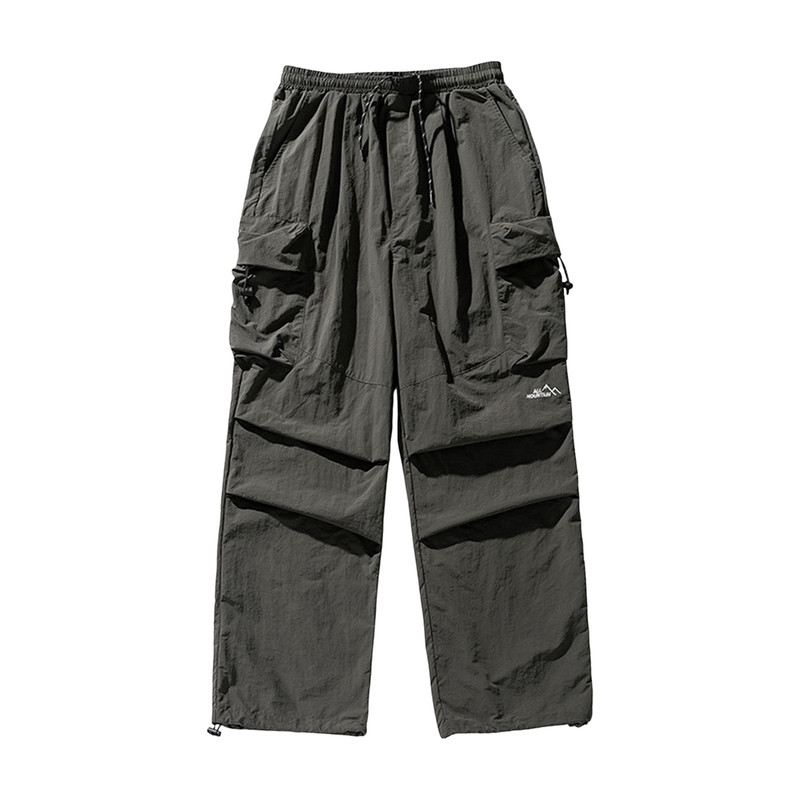 【COLOR iN ID】Parachute double cargo pants Pants for Men,Male Summer Double Pleated Parachute Pants