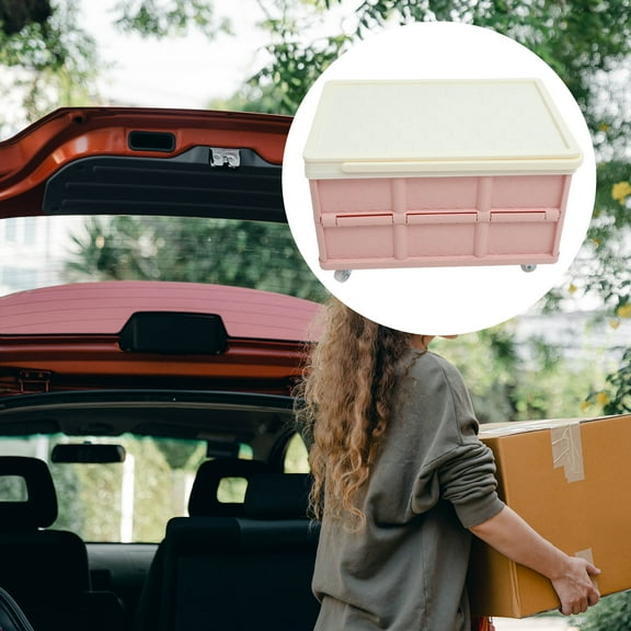 SEWCHICS Stackable Pink Plastic Storage Box for Organizing and Transport