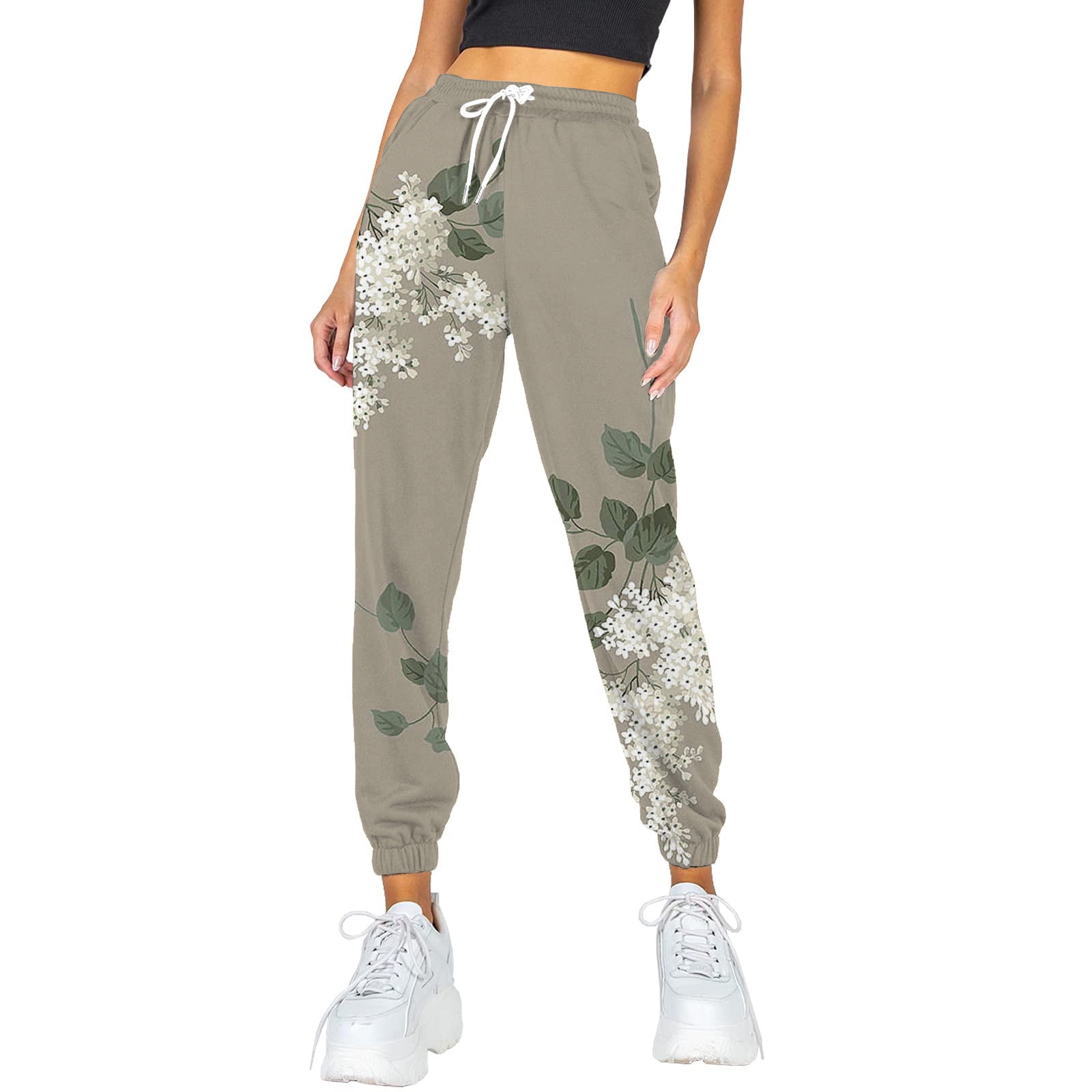 Pants Rompers for Women Casual plus Size Womens Pants Casual Work Size 16 Waisted Comfy Joggers Sweatpants Pants Workout High With Pockets Womens