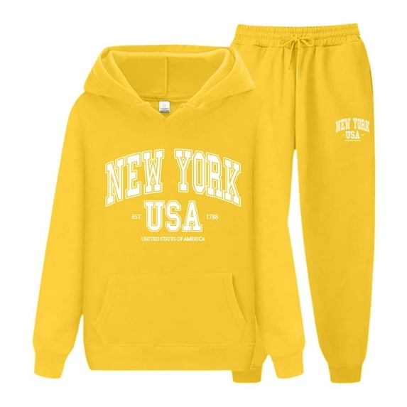 Pants Sets Women 2 Piece Outfits - Long Sleeve Hoodie With Jogger Pants Set Matching Lounge Sets for Women Women'S Lounge Sets